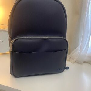 Lacoste Black Minimalist Backpack